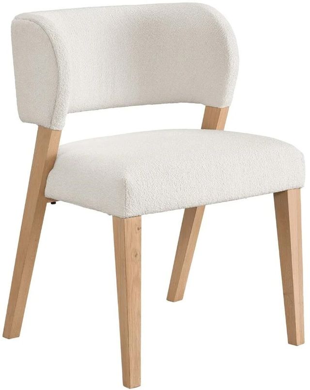 Universal Explore Home™ Modern Nomad Prier Canberra Ivory/White Oak Side Chair-0