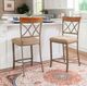 Powell® Hamilton Bronze/Matte Pewter Counter Stool-1
