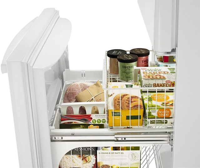 Amana® 33 in. 22.1 Cu. Ft. White Bottom Freezer Refrigerator-4