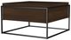 Coaster® Fulton Dark Brown Coffee Table with Black Base-2