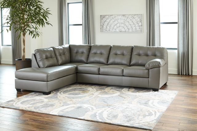 Signature Design by Ashley® Donlen 2-Piece Gray Left-Arm Facing Sofa Sectional and Chaise-3