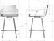 Amisco Customizable Tricia Swivel Counter Stool-2