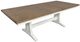 Magnussen Home® Kingston Cerused Nutmeg Trestle Dining Table with Whisper White Base-4
