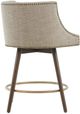 Olliix by Madison Park Grey Mateo Swivel Counter Stool-3