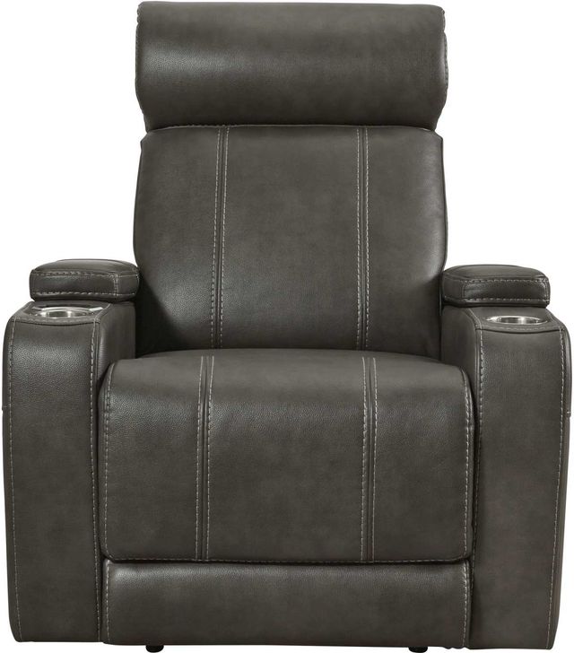 Signature Design by Ashley® Screen Time Graphite Power Recliner-0