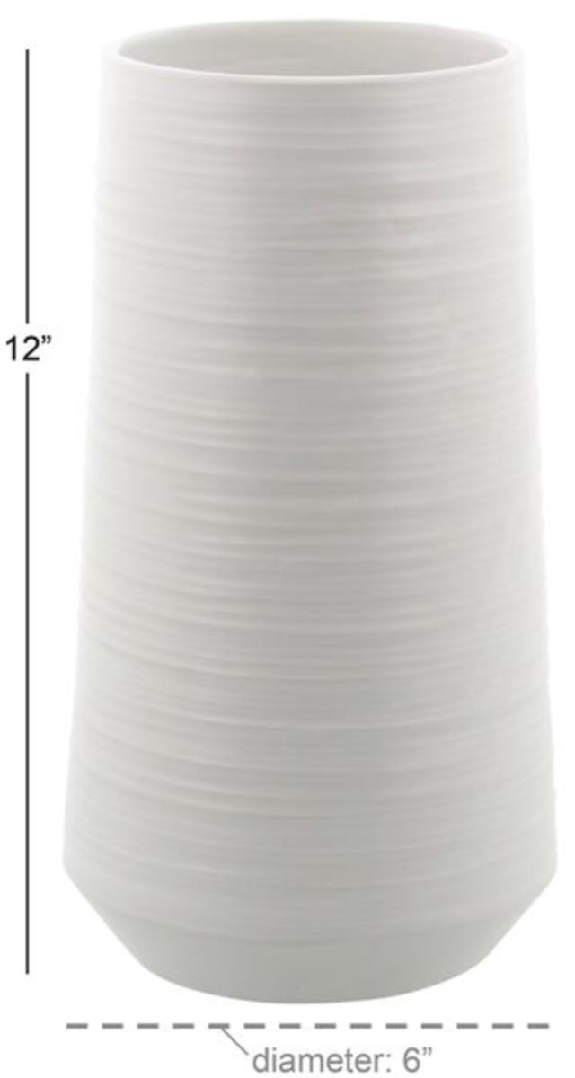 Deco Marche White 12” Vase-2