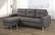 Brassex Inc. Dark Grey Reversible Chaise Sectional-4
