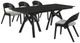 Armen Living Cortina Polly 5-Piece Walnut Dining Set-0