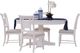 American Woodcrafters 6510 Cottage Traditions 5-Piece Clean White Pedestal Dining Table Set-0