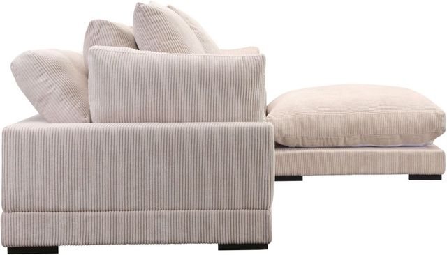 Moe's Home Collection Tumble Lounge 4-Piece Cappuccino L-Shaped Modular Sectional and Ottoman-2