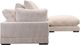 Moe's Home Collection Tumble Lounge 4-Piece Cappuccino L-Shaped Modular Sectional and Ottoman-2