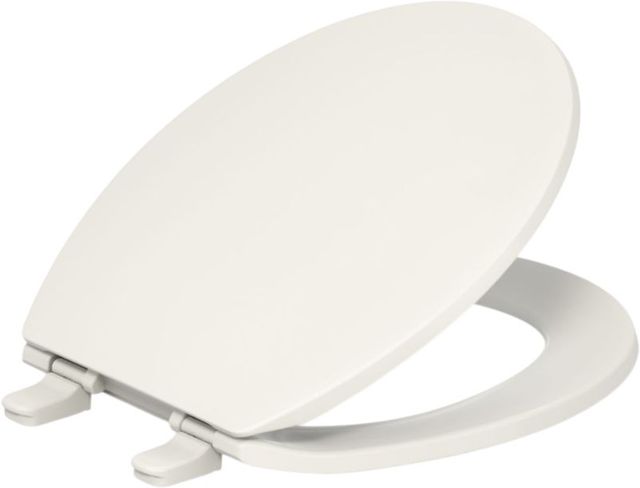 KOHLER® Brevia™ Biscuit Quiet-Close™ Round Toilet Seat-1
