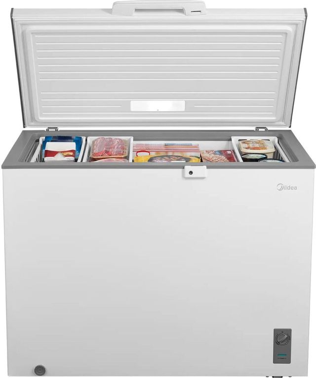 Midea® 10.2 Cu. Ft. White Chest Freezer -4