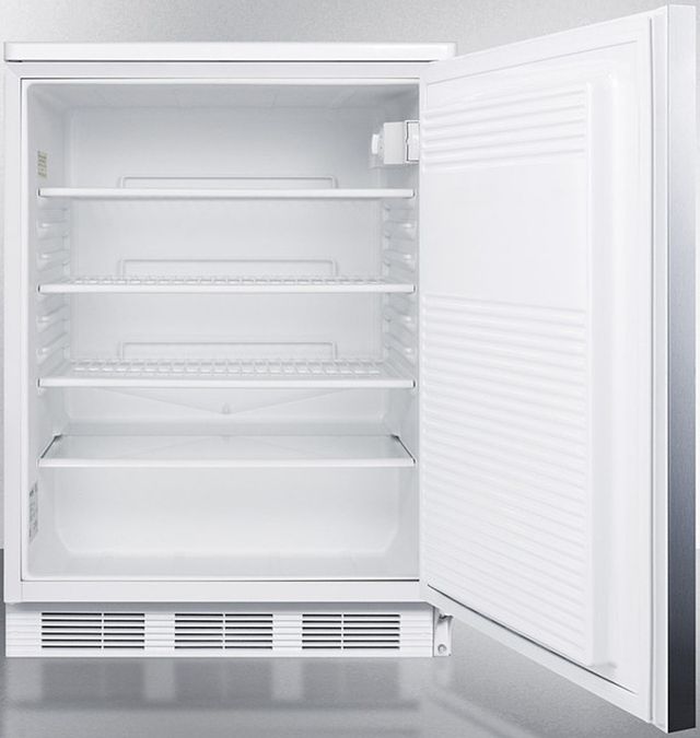 Accucold® by Summit® 24" 5.5 Cu. Ft. Stainless Steel Compact Refrigerator-2