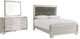 Signature Design by Ashley® Lonnix 2-Piece Silver Finish Full Panel Bed Set-0