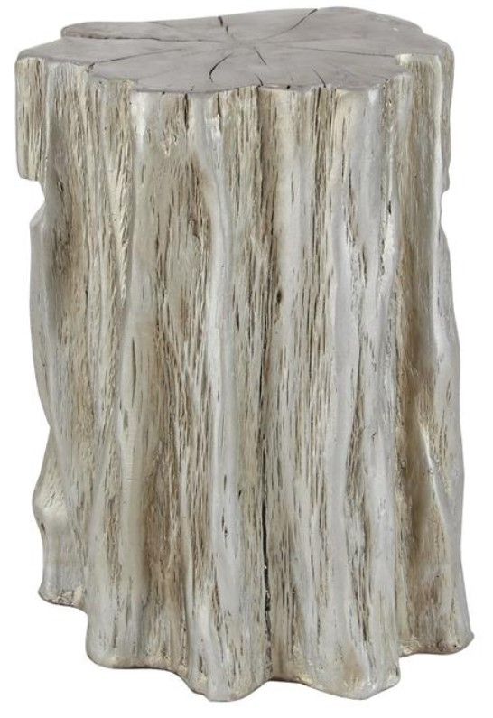Deco Marche Satin Silver Accent Table-1
