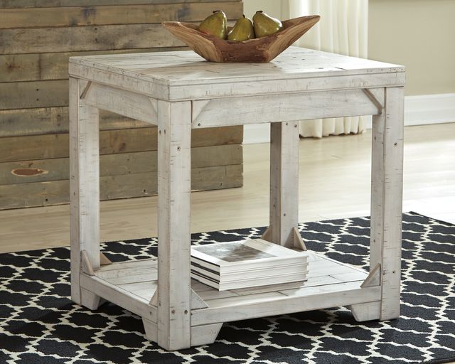 Signature Design by Ashley® Fregine 2-Piece Whitewash End Table Set-2