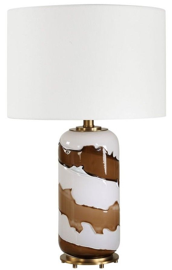 Uttermost® Ararat Brown/White Table Lamp-0