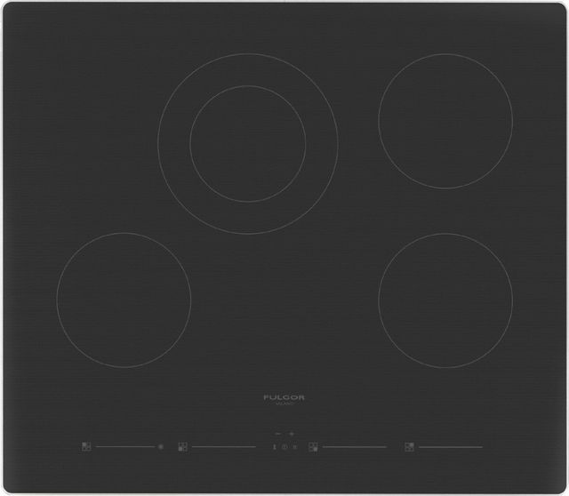 Fulgor Milano 700 Series 24" Glossy Black Electric Cooktop