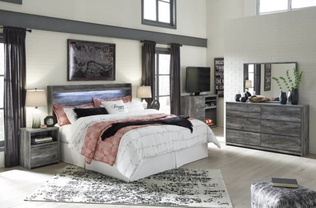 Signature Design by Ashley® Baystorm Gray King Panel Headboard-1