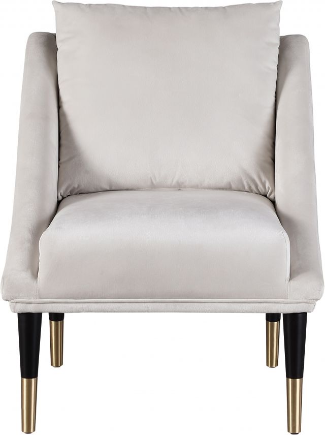 Meridian Furniture Elegante Cream Velvet Chair-1