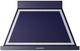 Ilve® Nostalgie II Noblesse 40" Midnight Blue Wall Mounted Range Hood with Chrome Trim-0