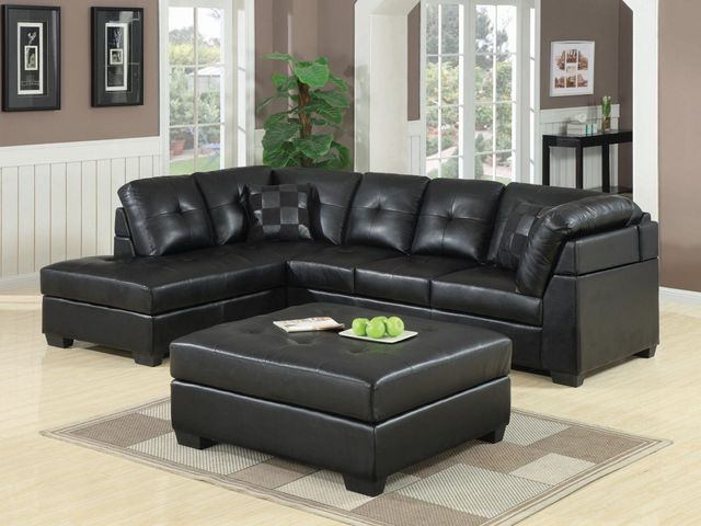 Coaster® Darie 2 Piece Black Sectional Set-2
