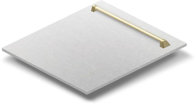 ZLINE Autograph Edition Tallac 24" Fingerprint Resistant Satin Stainless Steel Dishwasher Panel-2