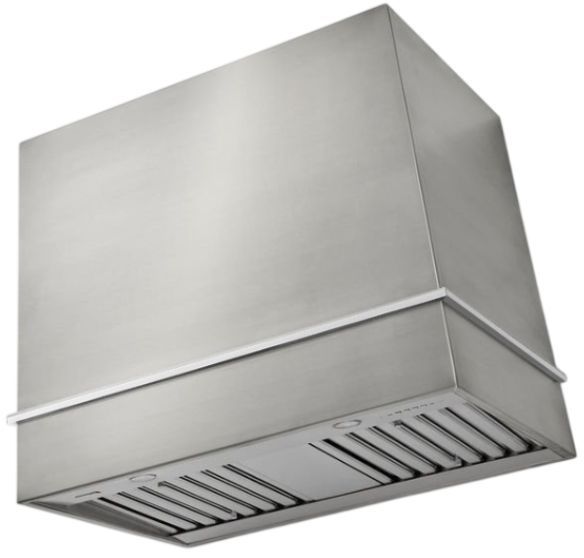 AGA Loge 36" Stainless Steel Wall Mounted Range Hood with Polished Chrome Trim-0