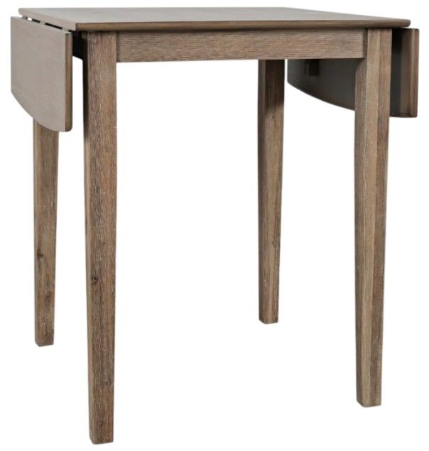 Jofran Inc. Eastern Tides 5-Piece Brushed Bisque Counter Table Set with X Back Stools-1