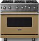Viking® 5 Series 36" Golden Hour Pro Style Liquid Propane Gas Range-0