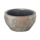 A & B Home Gray Planter Pot with Grass Patterns-0