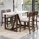 Furniture of America® Vellara Dark Walnut Counter Table-0