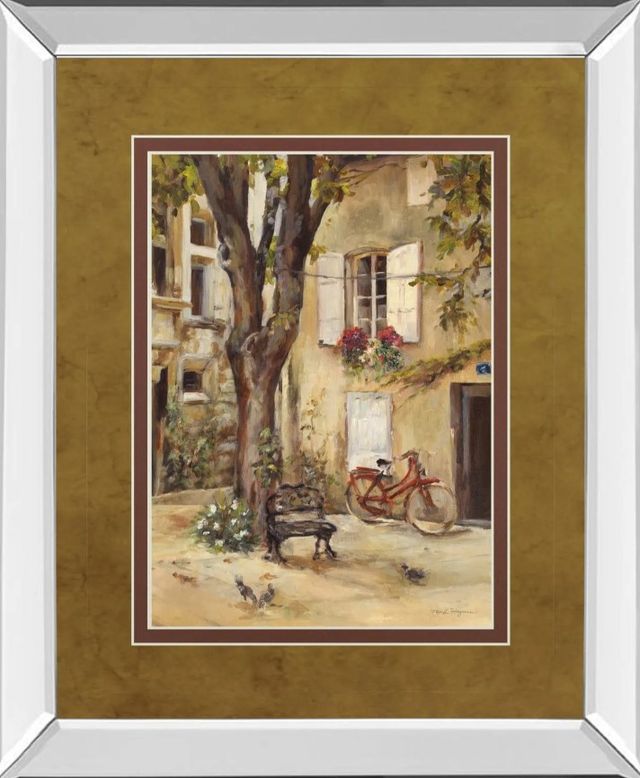 Classy Art Provence Village I by Marilyn Hageman Mirror Framed Wall Art-0