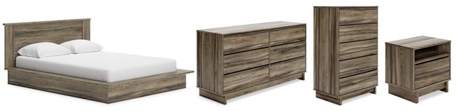 Signature Design by Ashley® Shallifer 4-Piece Brown Full Panel Bed Set-0