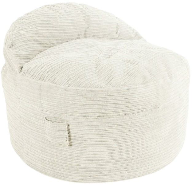 CordaRoy's® Nest Ecru Terry Corduroy Queen Adult Bean Bag Chair-0