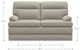 La-Z-Boy® Miles Pebble Leather Loveseat-5