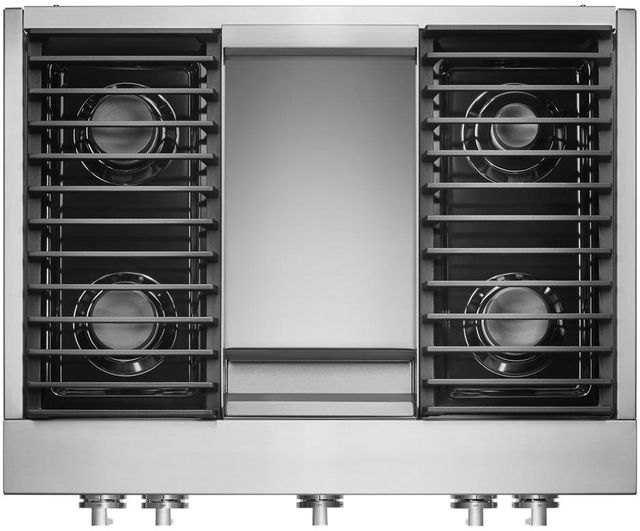 JennAir® NOIR™ 36" Stainless Steel Natural Gas Rangetop-8