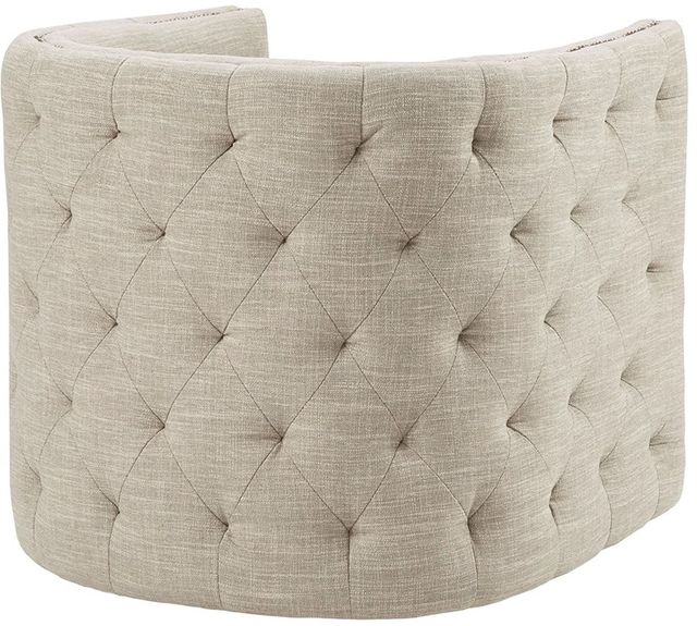 Olliix by Madison Park Cream Capstone Swivel Chair-2