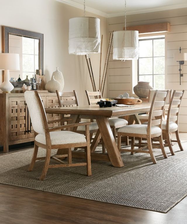 Hooker® Furniture Vineyard Row Sonoma/White Zin Post Back Dining Arm Chair-1