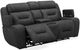 Liberty Furniture Chapman Aline Coal Leather Power Reclining Loveseat with Console-5