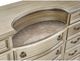 Mazin Furniture Cavalier Silver Dresser with Marble Insert-3