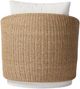 Four Hands Maven Alessi Linen/Faux Hyacinth Aluminum Outdoor Swivel Chair-3