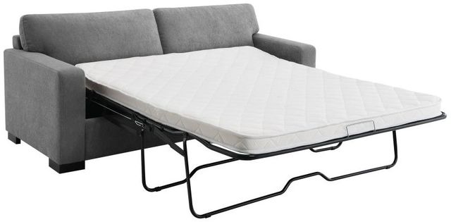 Coaster® Simpson Gray Upholstered Sofa Sleeper with Queen Mattress-1