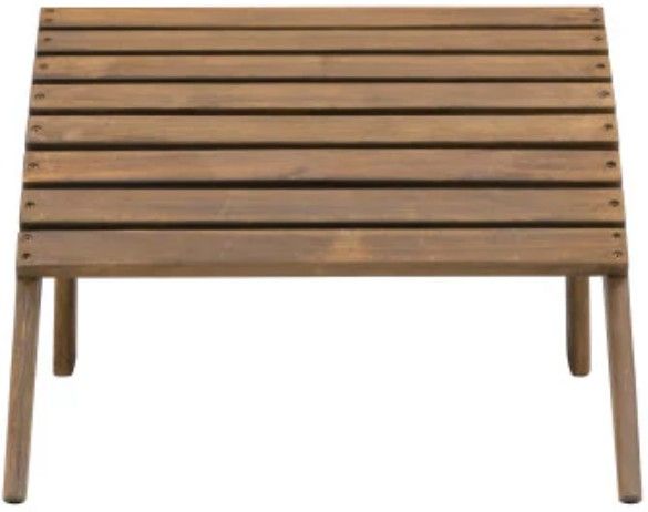 Linon Adirondack Brown Wooden Ottoman-3