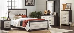 American Wholesale Furniture Destin 5-Piece Brown/White Bedroom Set