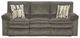 American Wholesale Furniture Tosh Pewter Power Reclining Sofa-0