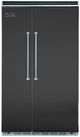 Viking® 5 Series 48 in. 29.1 Cu. Ft. Cast Black Built In Side-by-Side Refrigerator-0