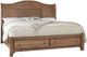 Vaughan-Bassett Cool Farmhouse Natural Queen Sleigh Storage Bed-0