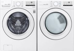 Ensemble de buanderie à chargement frontal LG® - Blanc